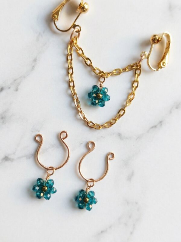 REPIOR APEX Labial Symmetry Chains Set Floral, Gold