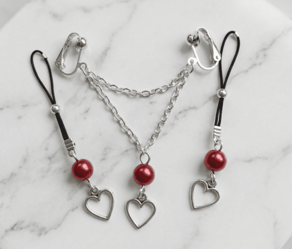 REPIOR FLUX Labial Symmetry Chains Set Heart, Cord