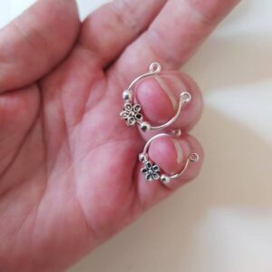 Fake Nipple Ring, Nipple clamps, Flower Nipple rings