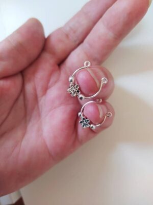 Fake Nipple Ring, Nipple clamps, Flower Nipple rings