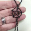 Black Punk Gothic Maimang Star Necklace to Nipples Strong Clamps