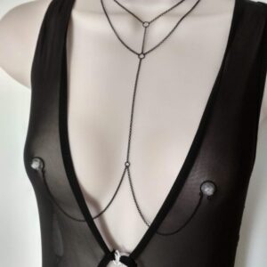 Layered Necklace Non Piercing Nipple Rings