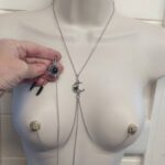 Gothic Sun Moon Stainless Steel Necklace to Nipple and Clit