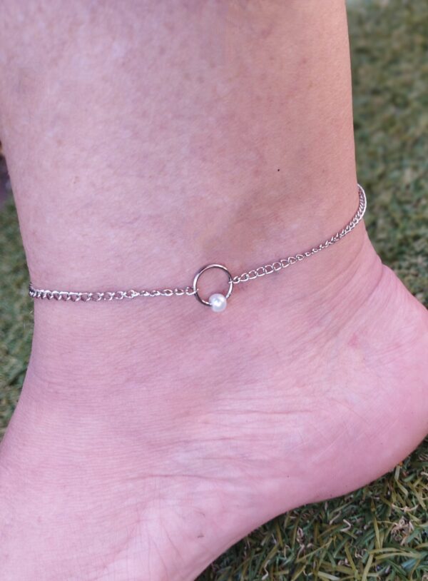Stainless steel ankle bracelet