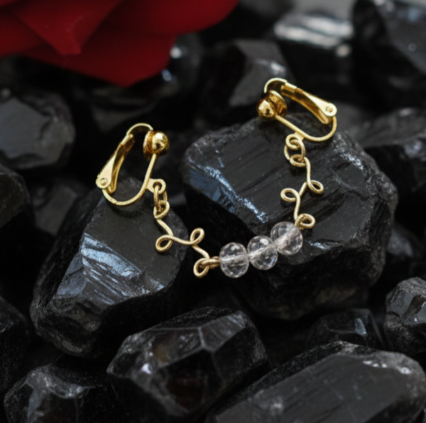 REPIOR TETHER Labial Symmetry Chains Crystals, Copper, handmade jewellery by REPIOR