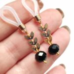 Gold Nonpiercing Nipple Jewelry with Black Crystal, nipple rings handmade to your size in different sizes. Feel the intense and sensual thrill as these non-piercing nipple jewelry encapsulates your senses, providing a captivating combination of pleasure and beauty. The carefully crafted hand-wrapped nipple rings with Black Crystal and delicate feminine chain not only add a luxurious touch but also add a sense of sexuality that intensifies every touch and caress. Perfect for those who appreciate the finer things in life. All you have to do is put the nipple in the middle and adjust to your comfort level.