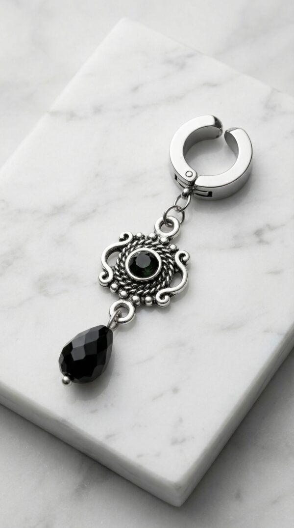 REPIOR APEX Clitoral Sensory Anchor Black Crystal, Steel