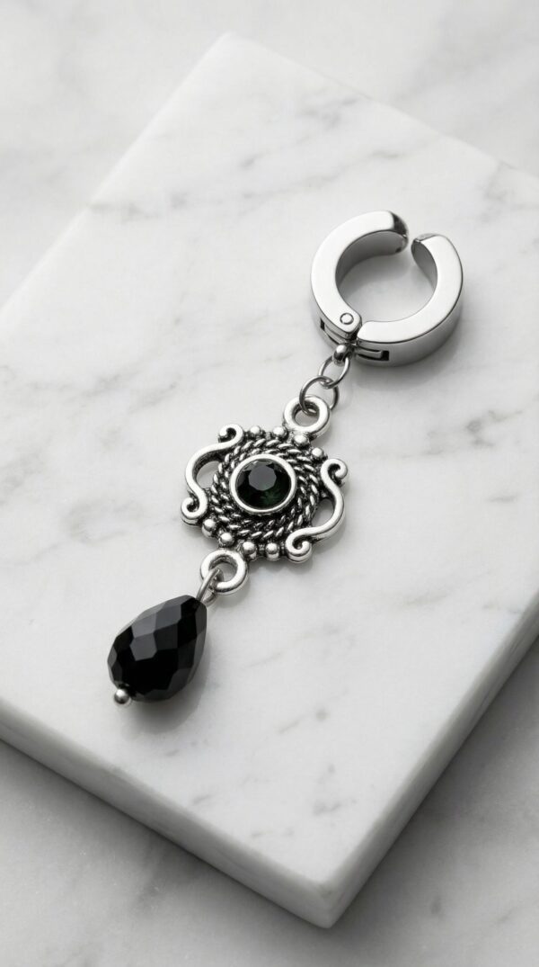 REPIOR APEX Clitoral Sensory Anchor Black Crystal, Steel