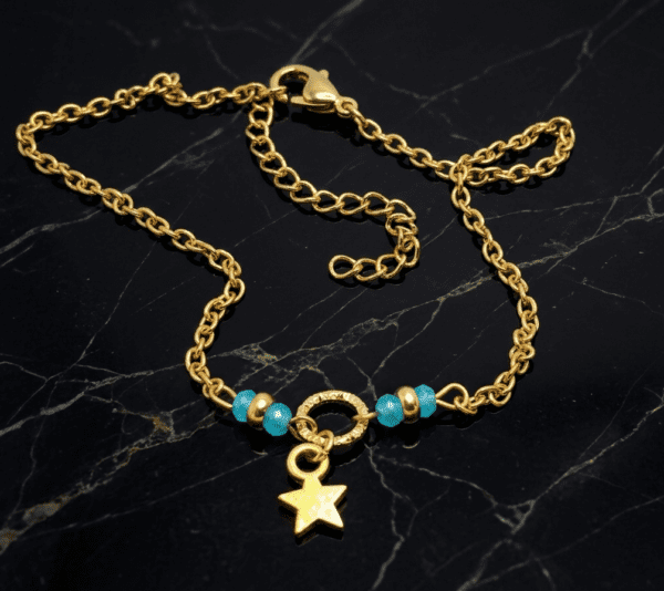 REPIOR STITCH Tasal Orbit Star, Crystal, Gold Steel