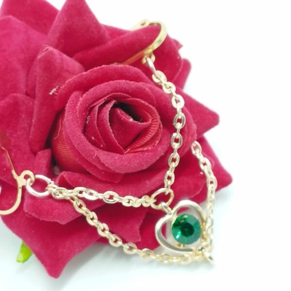 REPIOR NODE | Labial Symmetry Chains | Green Heart, Rose Gold