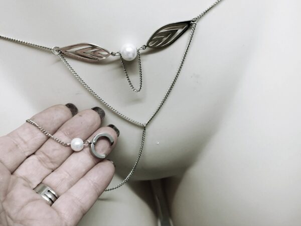 REPIOR LATTICE | Clitoral Sensory Anchor | Pearl, Steel