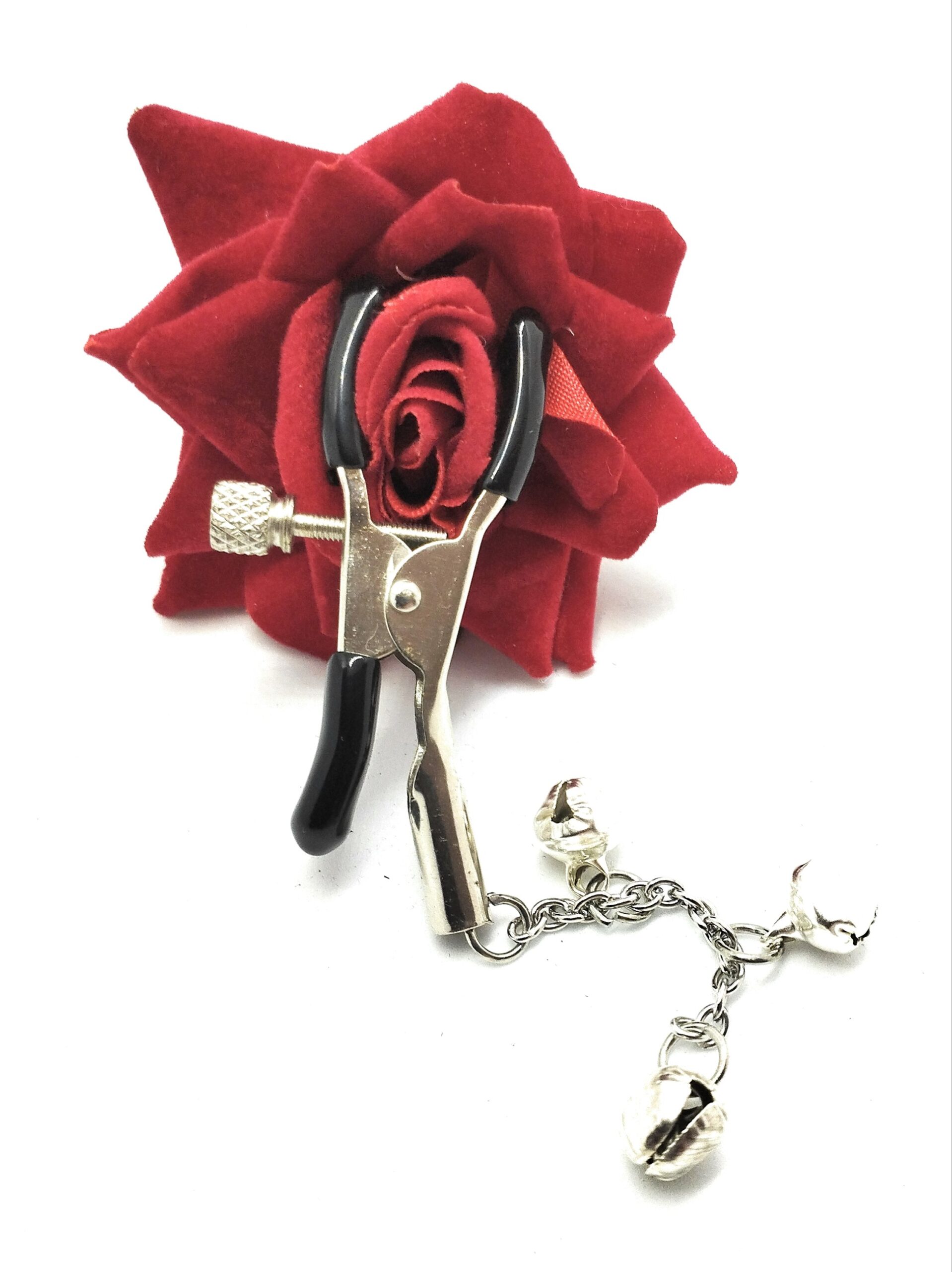 Clit Clamp Adjustable Non Piercing Labia Clip, Sexy Clitoral Jewelry with jingle Bells, Submissive Genital Jewelry BDSM