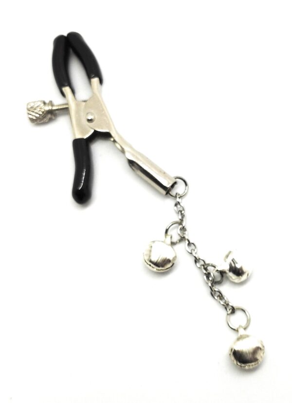 Clit Clamp Adjustable Non Piercing Labia Clip, Sexy Clitoral Jewelry with jingle Bells, Submissive Genital Jewelry BDSM