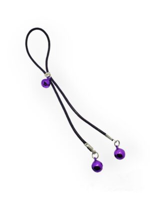 Penis Jewelry, Adjustable Leather Penis Lasso with Bells, Cock BDSM Jewelry