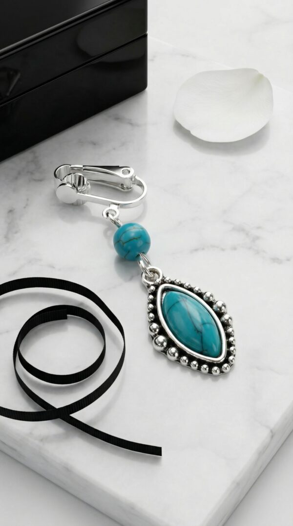 REPIOR ARMOR Clitoral Sensory Anchor Turquoise, Silver