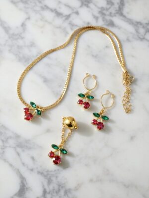 REPIOR NEXUS Intimate Curated Anatomical Ensemble Set Cherry, Gold Steel