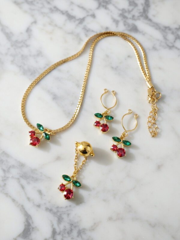 REPIOR NEXUS Intimate Curated Anatomical Ensemble Set Cherry, Gold Steel