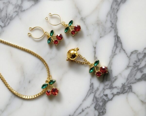 REPIOR NEXUS Intimate Curated Anatomical Ensemble Set Cherry, Gold Steel