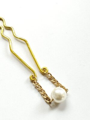 Clit Clamp with Pearl, VCH Clitoral Clamp, Sensual Clit Jewelry for Submissive Woman