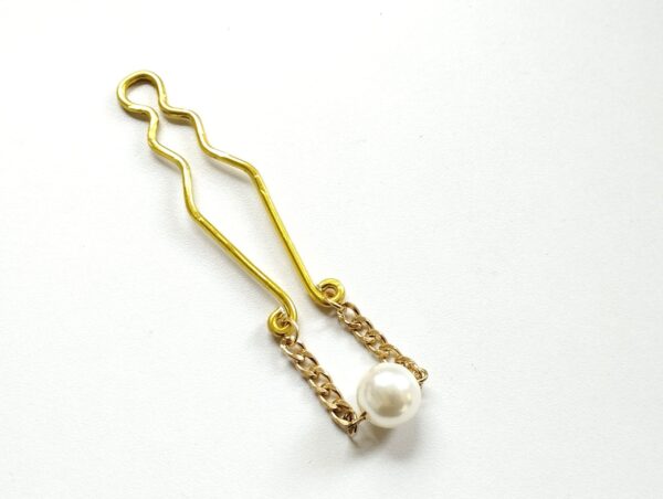 Clit Clamp with Pearl, VCH Clitoral Clamp, Sensual Clit Jewelry for Submissive Woman