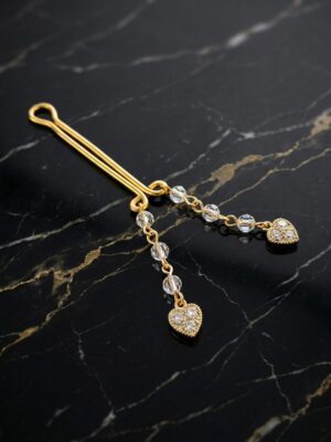 REPIOR NEXUS Clitoral Sensory Anchor Crystal Heart, Aluminum