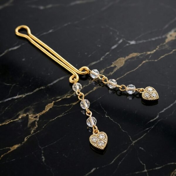 REPIOR NEXUS Clitoral Sensory Anchor Crystal Heart, Aluminum