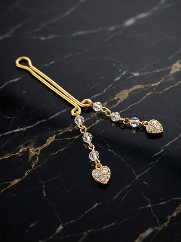 REPIOR NEXUS Clitoral Sensory Anchor Crystal Heart, Aluminum