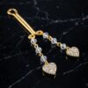REPIOR NEXUS Clitoral Sensory Anchor Crystal Heart, Aluminum