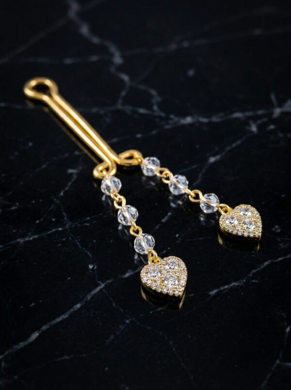 REPIOR NEXUS Clitoral Sensory Anchor Crystal Heart, Aluminum
