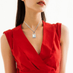 Stainless Steel Padlock Necklace – Adjustable Lock Necklace for Him & Her, Minimalist Choker