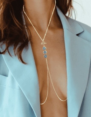 Discreet Day Heart Necklace with removable chain to Nipple Rings or Nipple Nooses