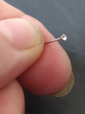 Nose Stud Tiny 1mm CZ, 316L Surgical Steel Nose Piercing, Teeny nose stud Stunning Nose studs, eye-catching