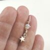 Navel Belly bar piercing, Sexy Belly Button Ring, Handmade Satellite and Star