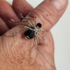 Adjustable Black Spider Ring Stainless Steel Halloween Jewelry Unique Gift for Her Handmade Magical piece Witch Spooky Spider Ring