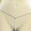 Open G-string chain with Pearls, Crotchless Lingerie, Sexy Exotic Slave Intimate underwear