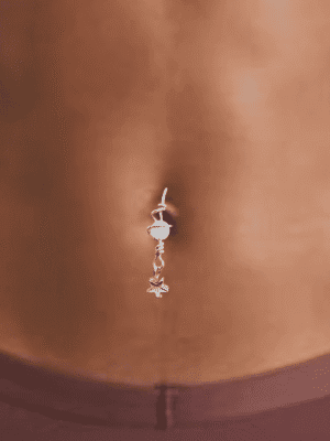 Navel Belly bar piercing, Sexy Belly Button Ring, Handmade Satellite and Star