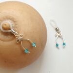 Nipple Loops with Bow, Non piercing Nipple rings, Clear Nipple Nooses, Adjustable Nipple jewelry, Sexy Clip on Nip