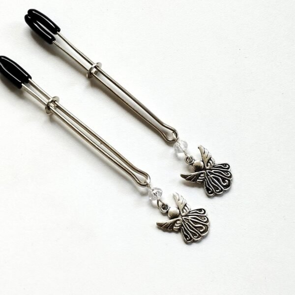 Angel Tweezers Nipple clamps, Adjustable nipple Non Piercing Nipple Rings Nipple jewelry Sexy Clip on Nipple, Mature jewelry women gift