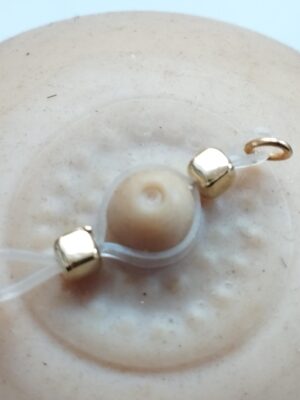 Non piercing nipple noose barbell acrylic square beads, Mature Body Jewelry, Sexy Nipple Jewelry