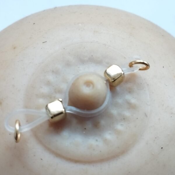 Non piercing nipple noose barbell acrylic square beads, Mature Body Jewelry, Sexy Nipple Jewelry