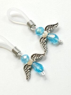 Blue Angel Nipple clamps Adjustable nooses Non Piercing Nipple Rings Nipple jewelry Sexy Clip on Nipple