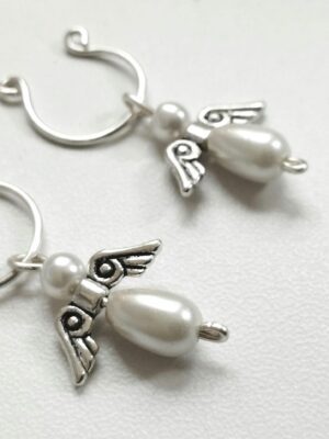 Pearl Angel Nipple clamps Adjustable nooses Non Piercing Cute Nipple Rings Nipple jewelry