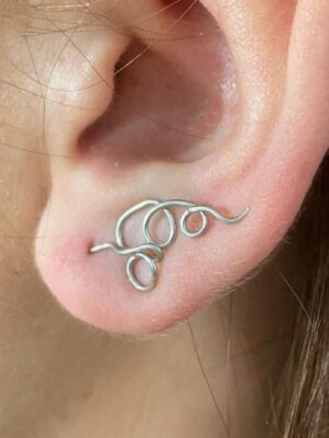 Coffee Climber Earrings Stainless Steel Dainty Boho Earrings Coffee Lovers Ear Cuff gift Ear Climbers Bohemian Ear Sweep Earrings