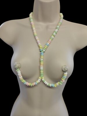 Fruit-Flavored Candy Jewelry for Adults, Edible Candy Necklaces, Sweet Gift Perfect for Valentine’s Day