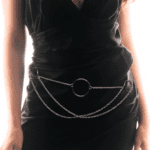 Custom Fit Crotchless Belt Chain Sexy Waist Jewelry, Open Lingerie Thong, Hotwife Gift, Stainless Steel Body Chain with O-Rings