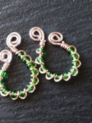 Adjustable Clip On Nipple Jewelry, Nipple Rings No Piercing with Crystal Wire Clip on Nipple Clamp
