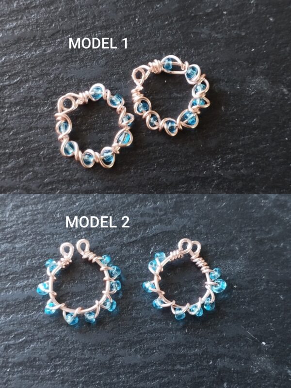 Adjustable Clip On Nipple Jewelry, Nipple Rings No Piercing with Crystal Wire Clip on Nipple Clamp, Elegant Nippies