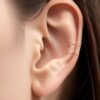 Double Criss Cross Earcuff Wrap Ear Cuff, X Ear wrap, Minimalist jewelry, Earcuff earring