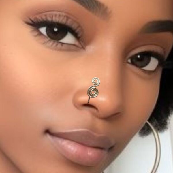 Double Spiral Nose Ring