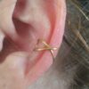 Criss Cross Earcuff Wrap Ear, X Helix wrap, Minimalist jewelry, Earcuff earring
